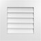 Ekena Millwork Vertical Surface Mount PVC Gable Vent: Non-Functional, w/ 3-1/2"W x 1"P Standard Frame, 20"W x 20"H GVPVE20X2001SN - alternate 1